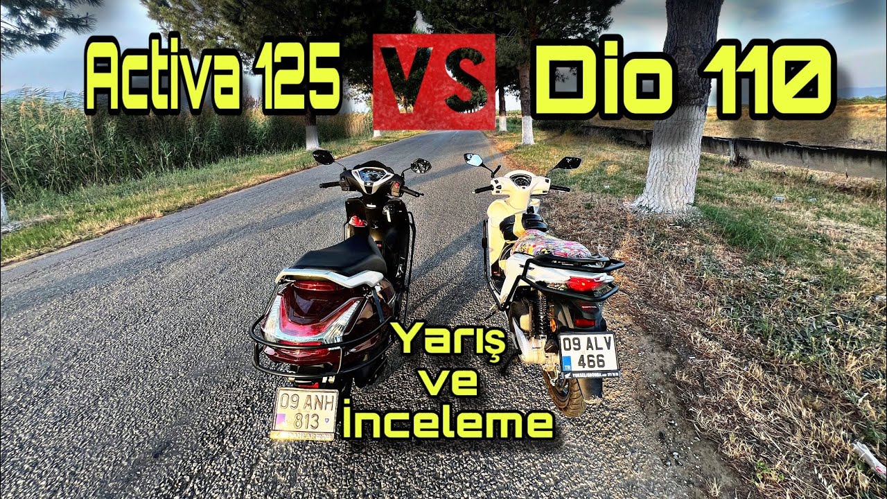HONDA DİO VS HONDA ACTİVA / YARIŞ VE İNCELEME / HANGİSİ DAHA İYİ KURYE MOTORU OLUR