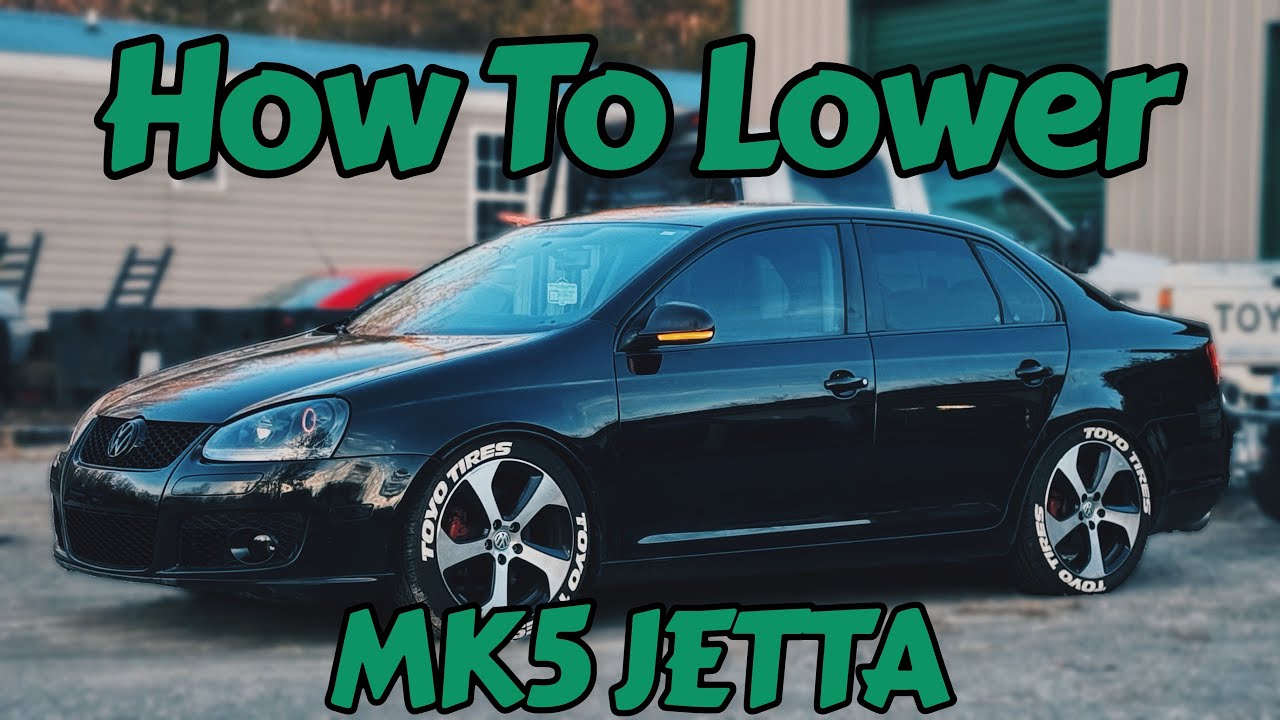 How To Install Lowering Springs on a MK5 VW Jetta!