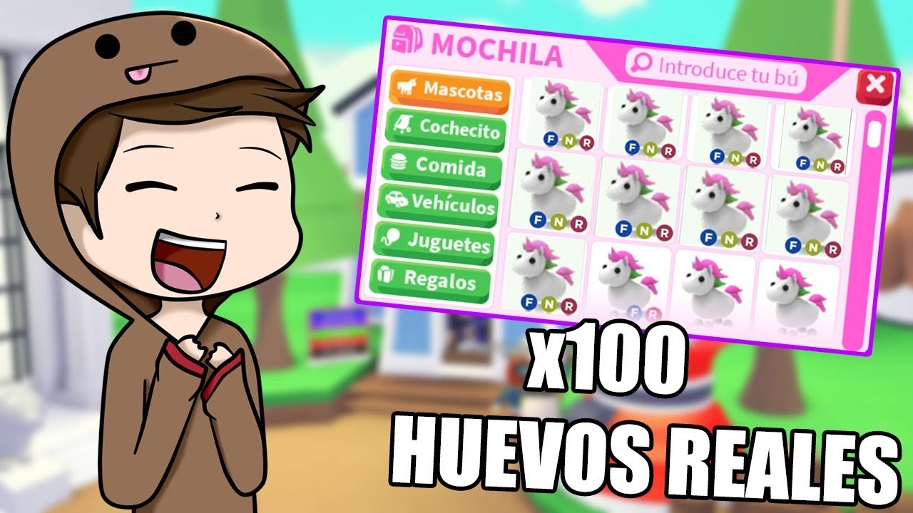 ABRIENDO 100 HUEVOS REALES EN ADOPT ME ROBLOX PARA CONSEGUIR UNICORNIOS NEON