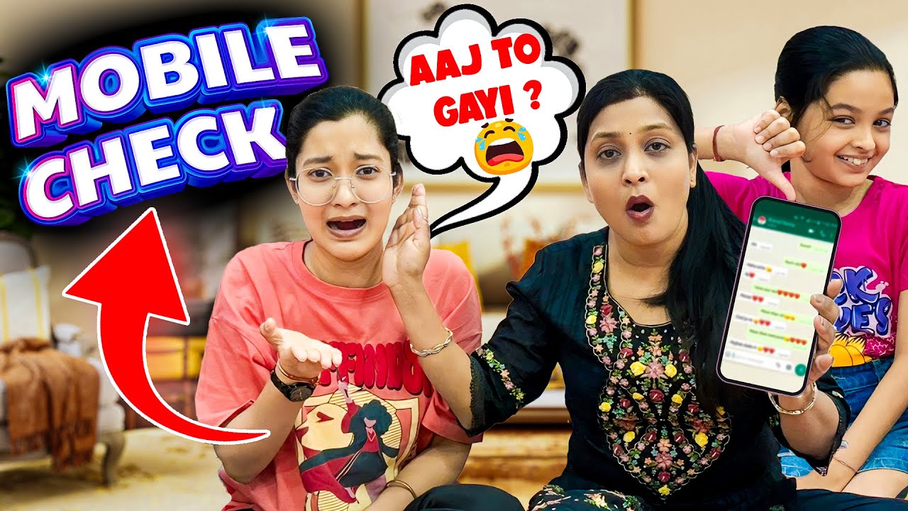 MOBILE PHONE CHECK AFTER 10TH CBSE RESULT 😮| Surprise Check by Mummy 😲 | Funny Video 🤪| Cute Sisters