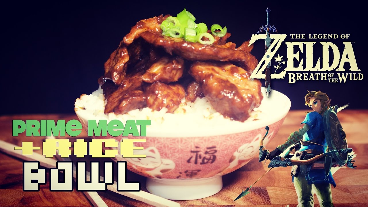 How to Make A Meat and Rice Bowl from Breath Of The Wild