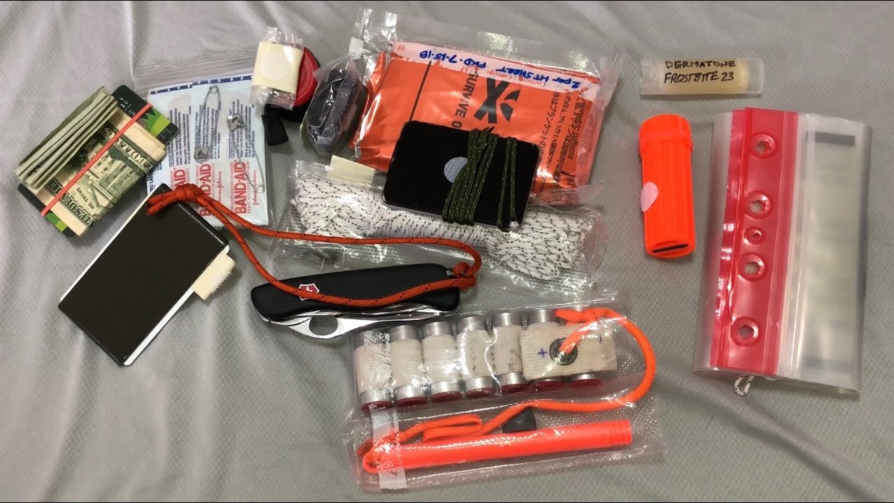 Compact Survival Kit for drop leg, belt or cargo pocket