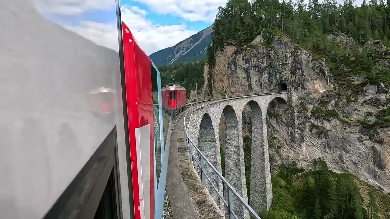 Glacier Express St.Moritz - Zermatt (Switzerland)  4K