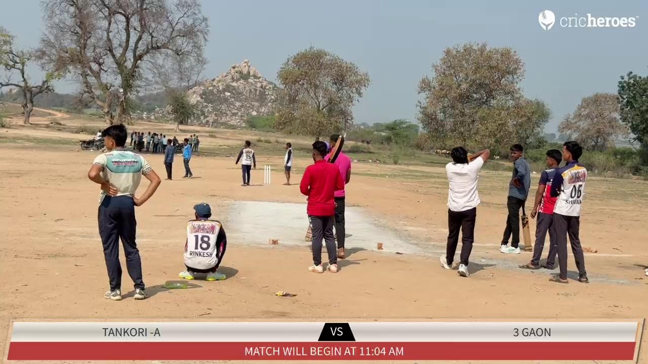 3 Gaon vs Tankori -A | Gandhinagar Premier League (Super Knockout) | Live - Jhansi Gandhinagar Groun