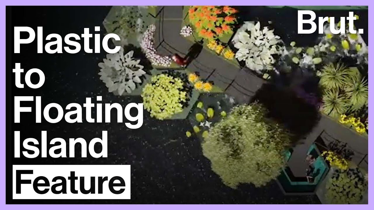 Floating Island Parks Made From Plastic Pollution