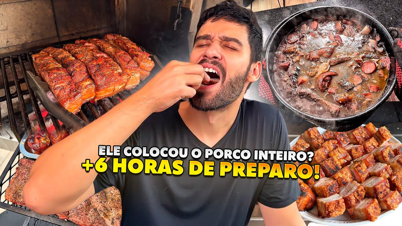 FIZ A MELHOR FEIJOADA do MUNDO | método caseiro e artesanal do zero! 