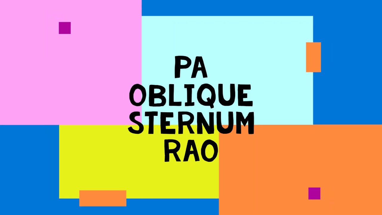 PA Oblique Sternum RAO