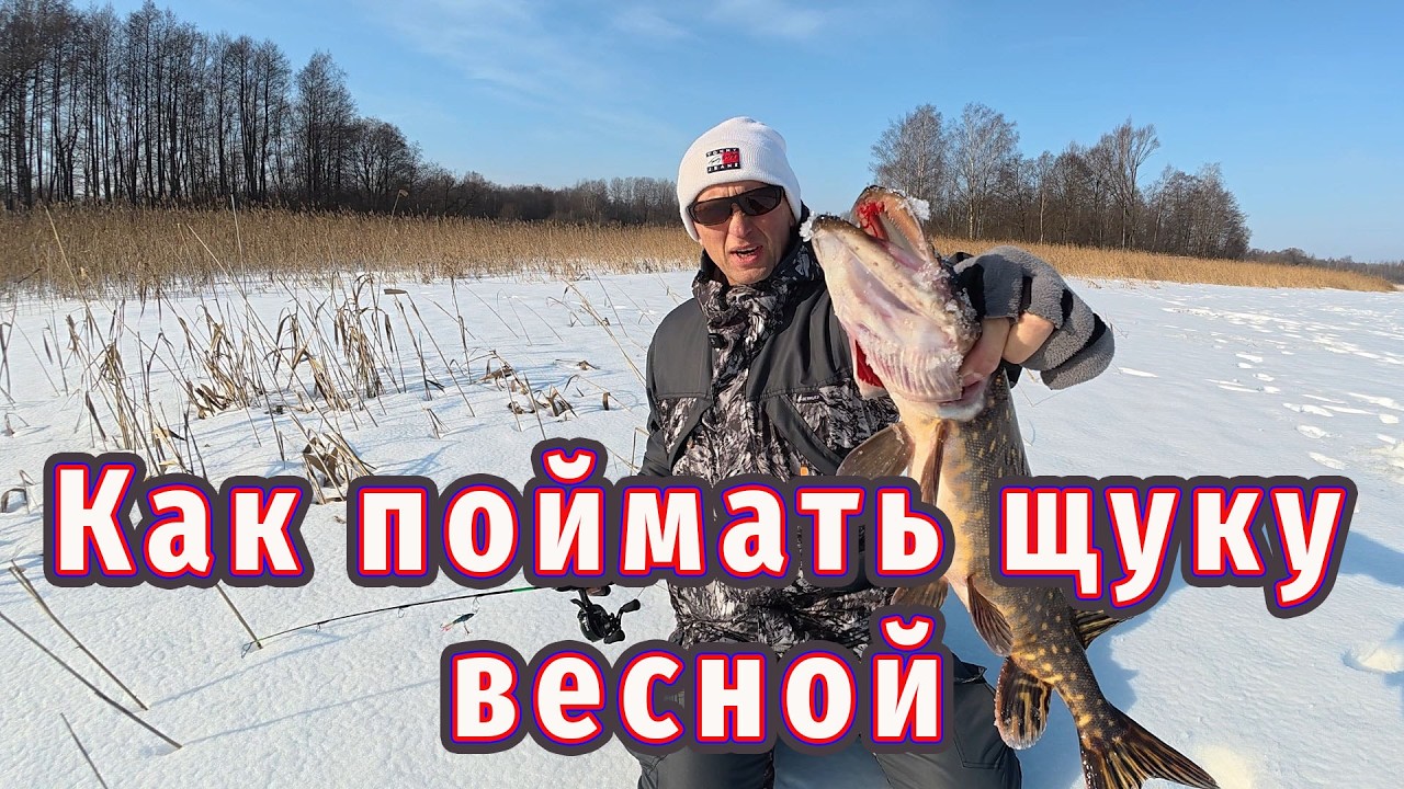 Весенняя рыбалка по последнему льду! Что клюёт и Как поймать Щуку!