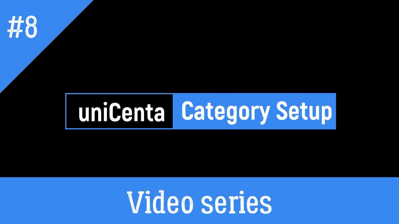 uniCenta oPOS Category Setup