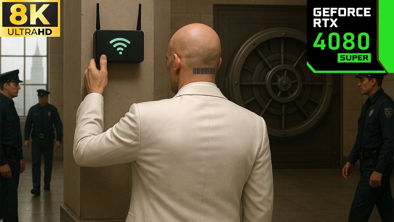 [8K] Fix The Wi-Fi Of New York Bank - Hitman 3 Realistic Immersive Gameplay
