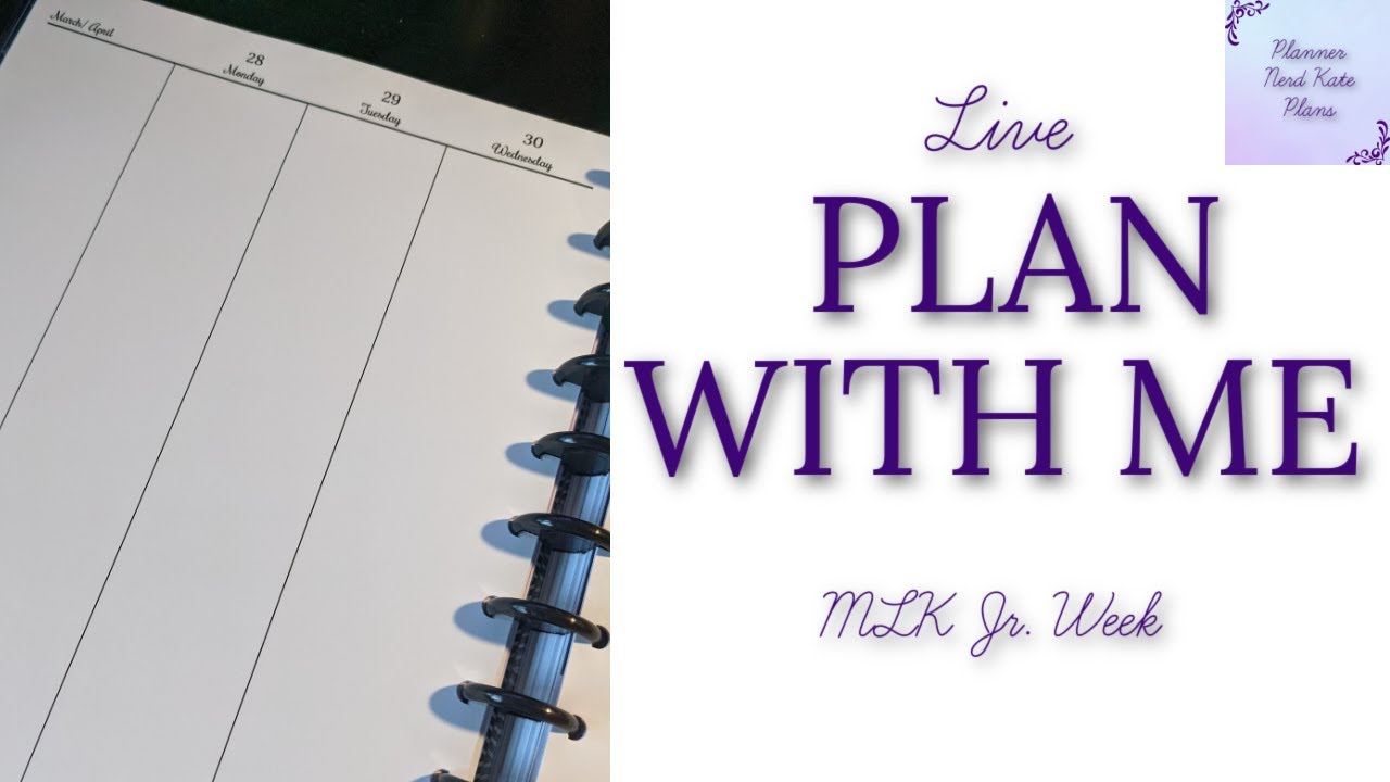 🔴 Live Plan With Me * January 2022 & MLK Jr. Week * Discbound Frankenplanner