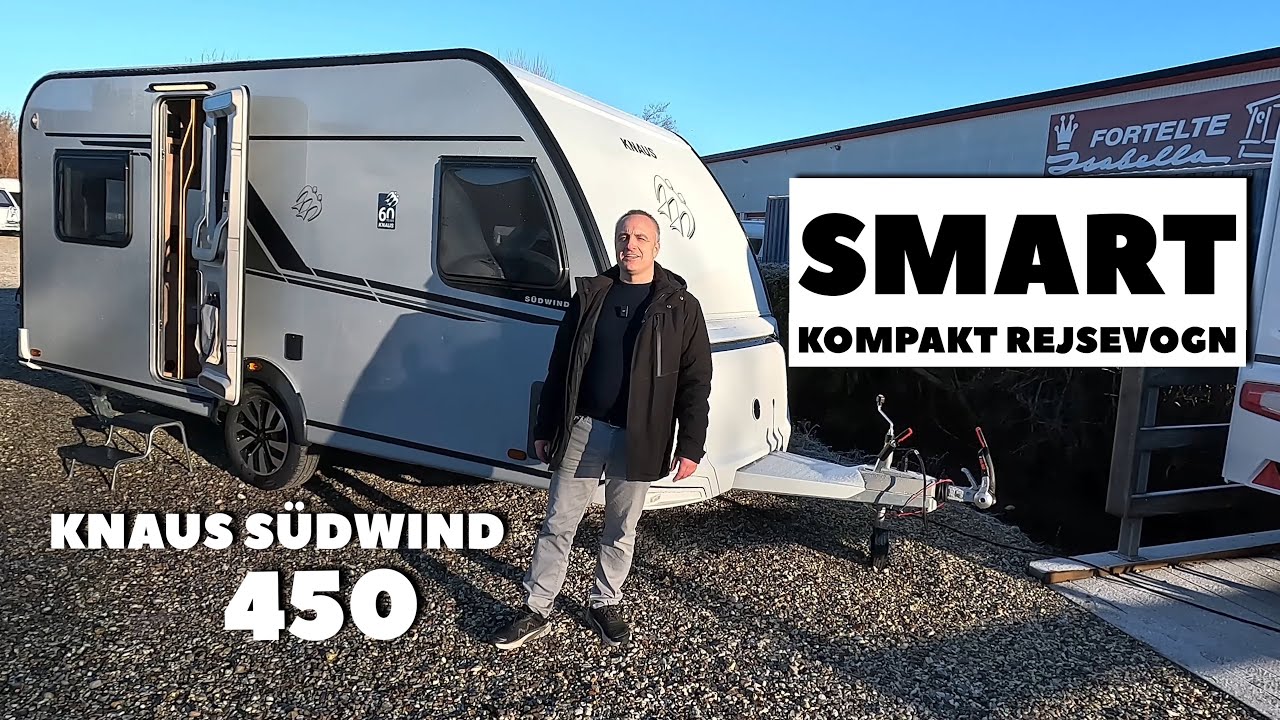 Smart mindre rejsevogn fra Knaus