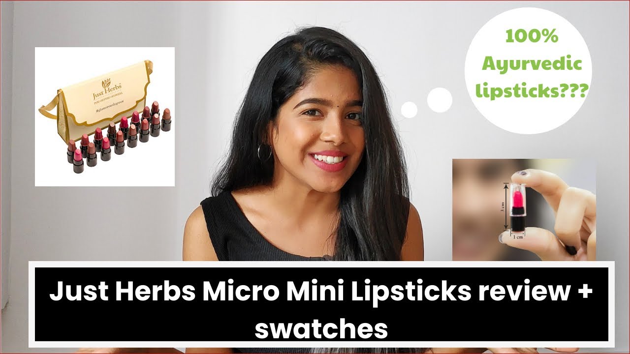 JUST HERBS Micro-Mini Lipsticks | Review + Swatches