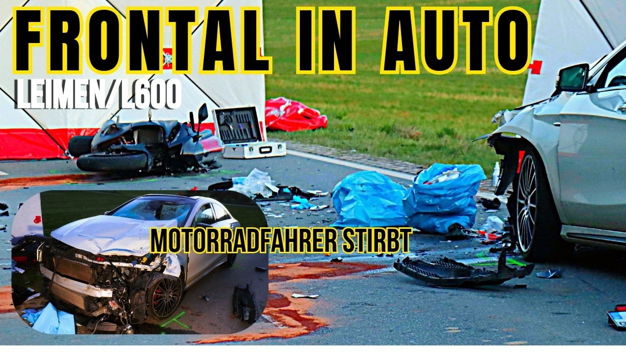 Schrecklicher Unfall auf der L600 bei Leimen &ndash; Motorradfahrer bei Frontal-Crash t&ouml;dlich verletzt