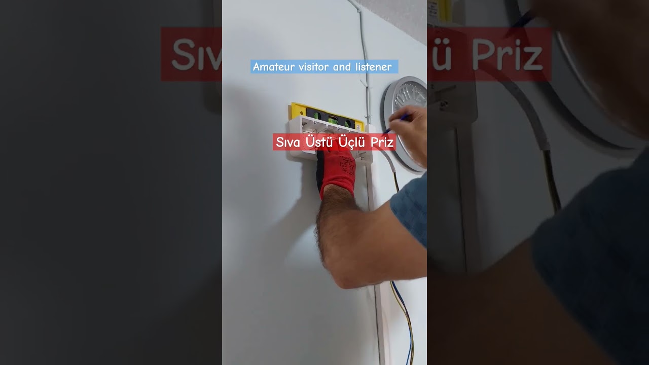 Sıva &Uuml;st&uuml; &Uuml;&ccedil;l&uuml; Priz Yapımı #&uuml;&ccedil;l&uuml;priz #sıva&uuml;st&uuml; #legrand