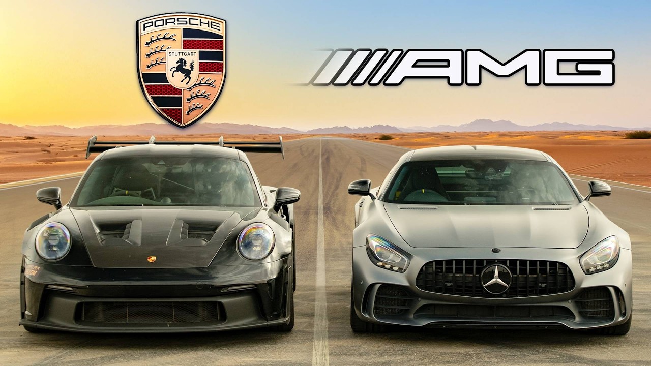 Porsche 911 GT3 RS vs AMG GT R: ARRANCONES