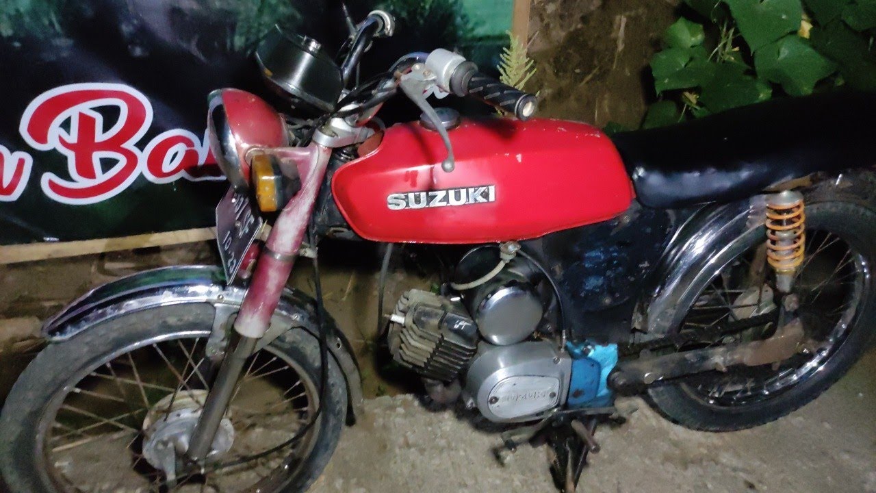 MOTOR JADUL-SUZUKI A100 TAHUN 1981-100 CC MERAH