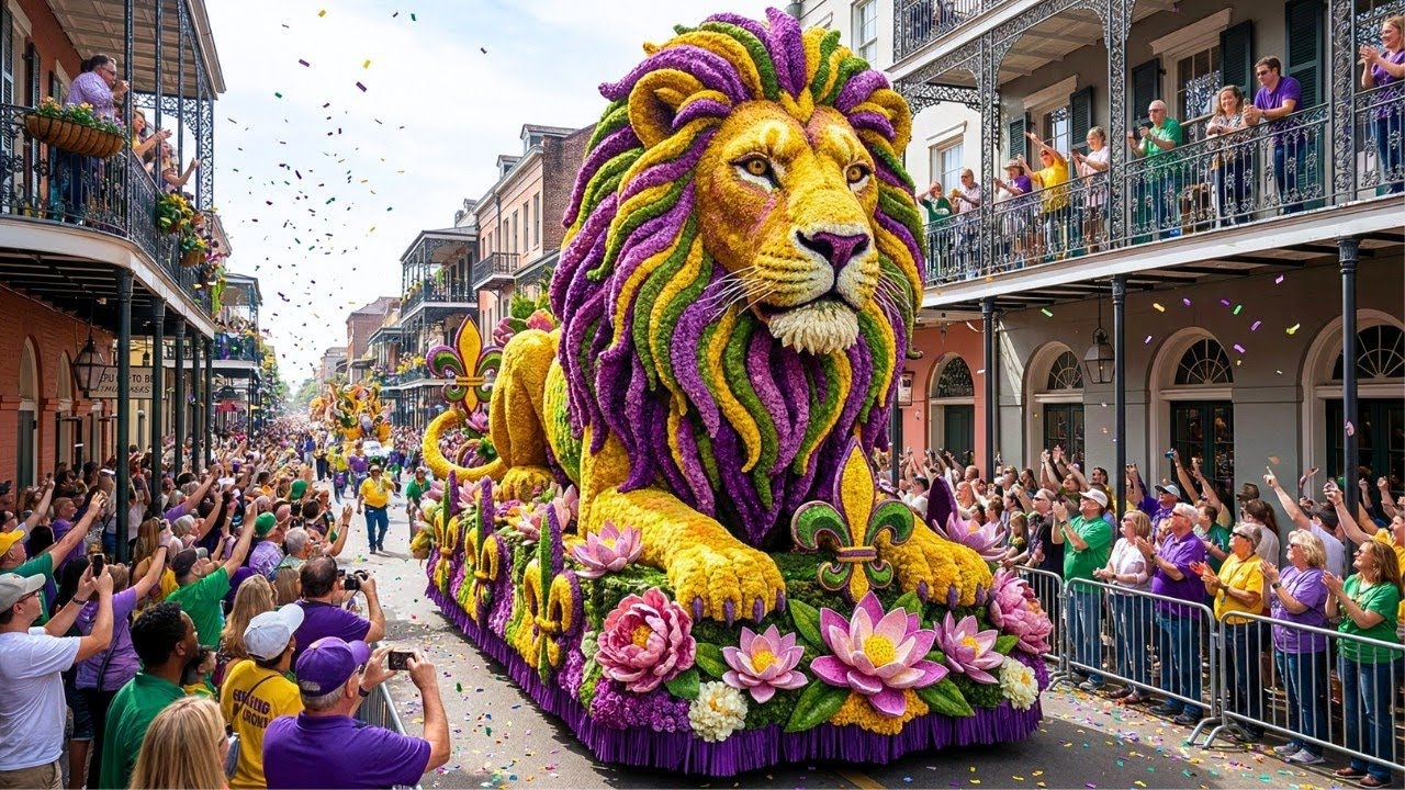Royal Street Flower Parade 2026 New Orleans | The Most Vibrant Show on Earth | 4K Highlights