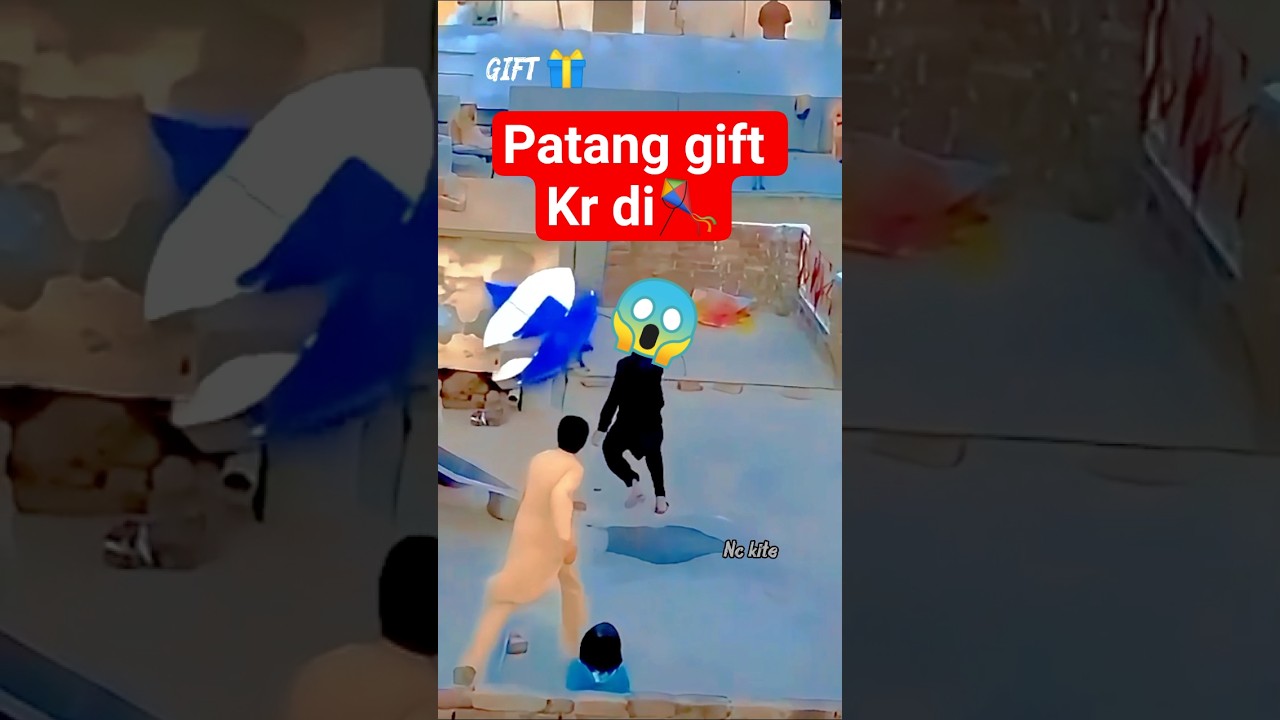 patang gift 🎁 || bchy happy 😁 #kite #flying #basant #shorts