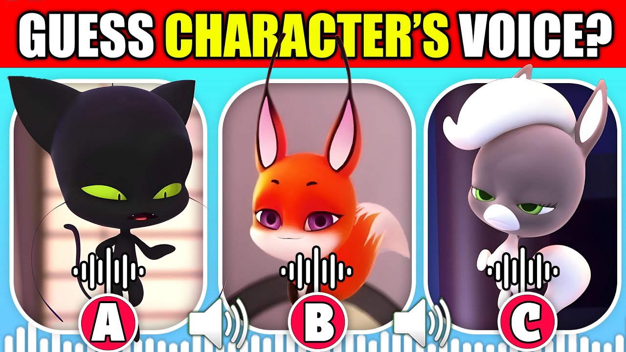 Guess the MIRACULOUS KWAMIS ☯️ Characters by Voice! |  Trixx, Stomp, Fluff