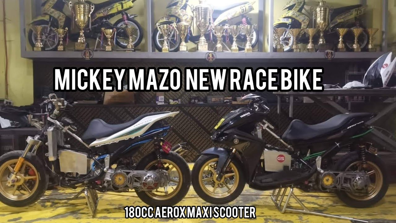 Micky mazo new racebike Aerox 180cc at racing magneto for aerox the king is back!  scooter category