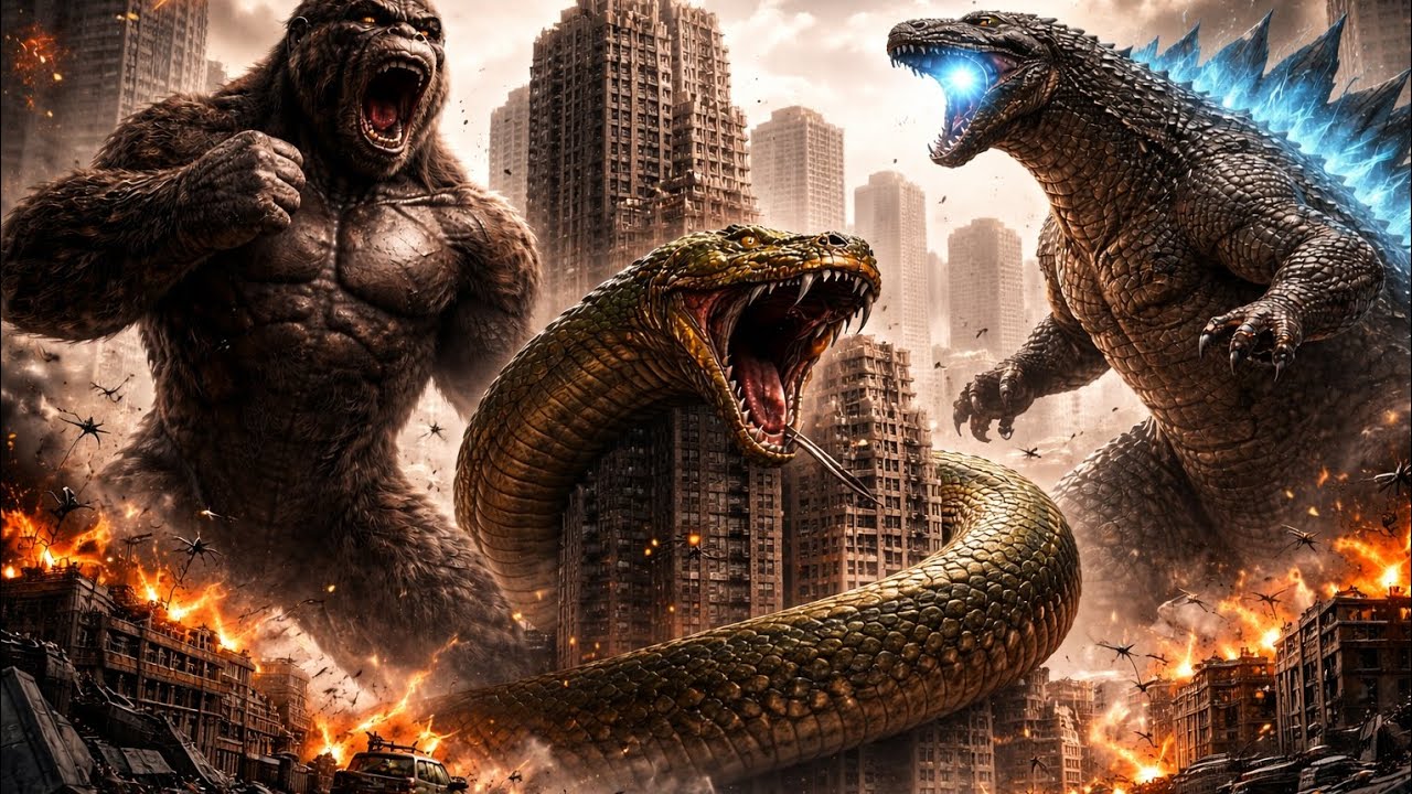 CUỘC CHIẾN HỦY DIỆT: KING KONG & GODZILLA ĐẠI CHIẾN TRĂN TINH KHỔNG LỒ #KingKong #Godzilla #TranTinh