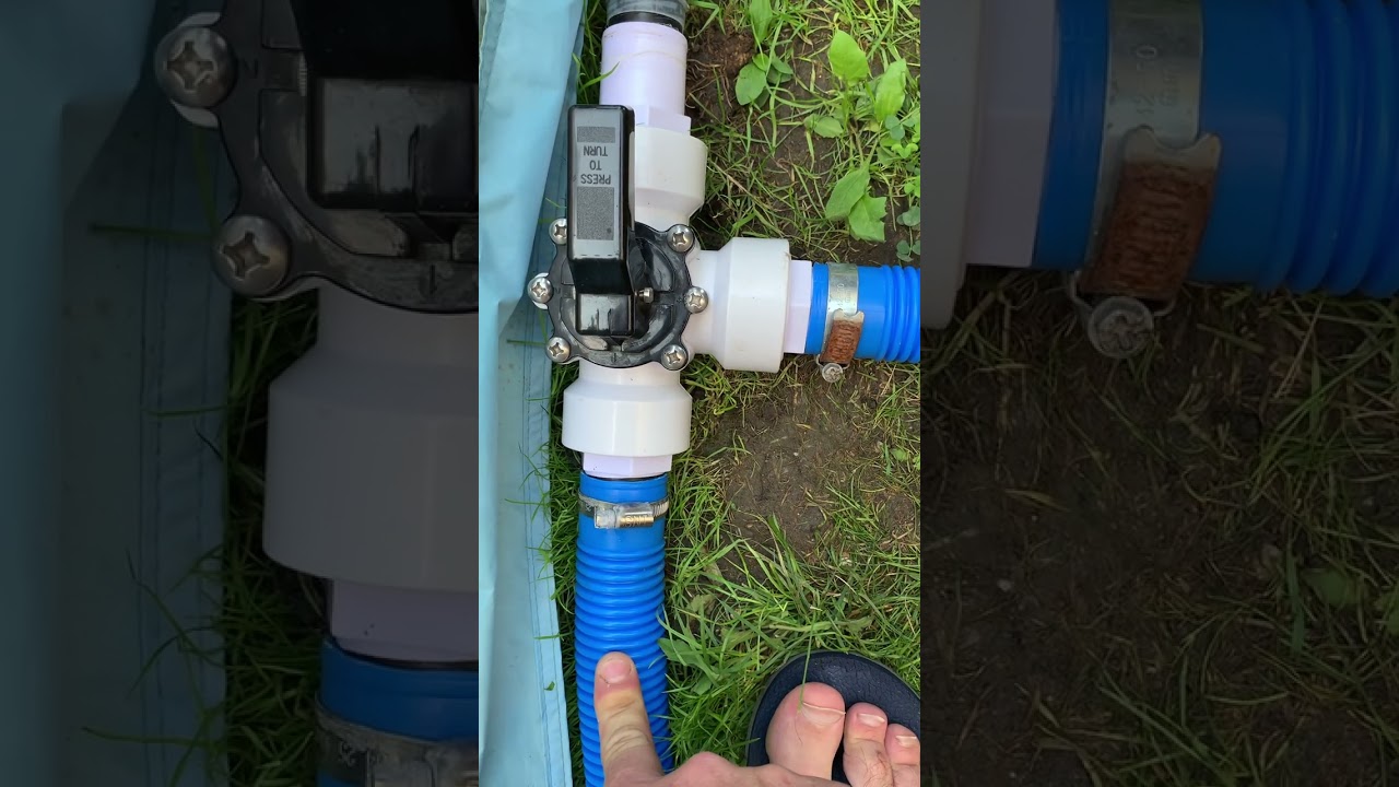 Intex led sprayer ( Wasserfall ). So habe ich es angeschlossen!!!