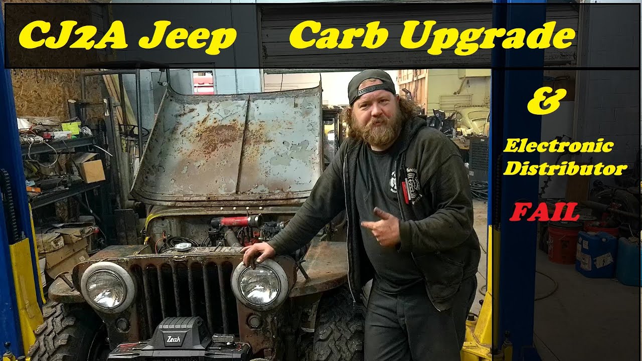 (PT:2) CJ2A Willys Jeep... Custom VW carburetor upgrade and electronic distributor install fail