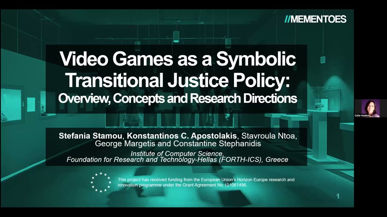 EGC 24 | VGames as a Symbolic Transitional Justice Policy: Overview, Concepts & Research Directions