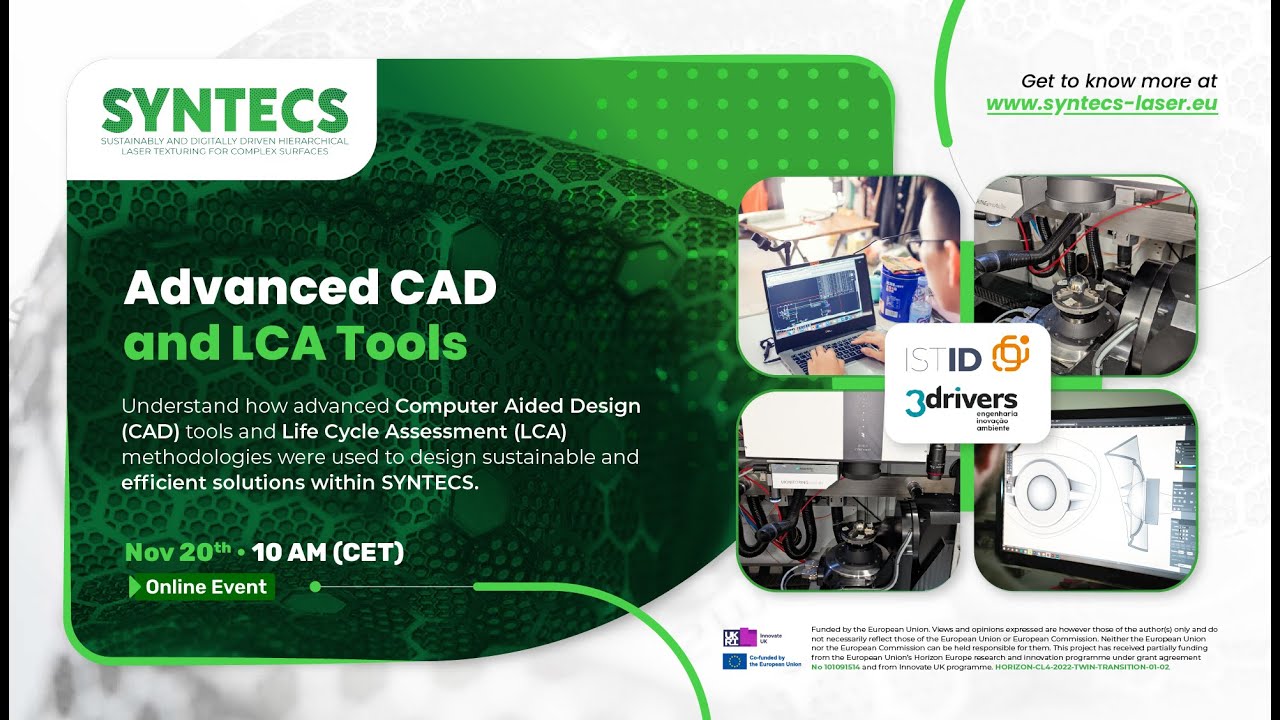 SYNTECS - Final Workshop | CAD and LCA tools by 3drivers & ISTID