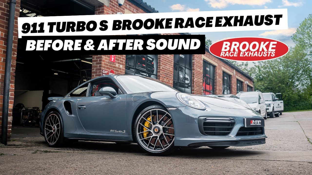Porsche 911 Turbo S - Brooke Race Exhaust System [Before & After Sound]