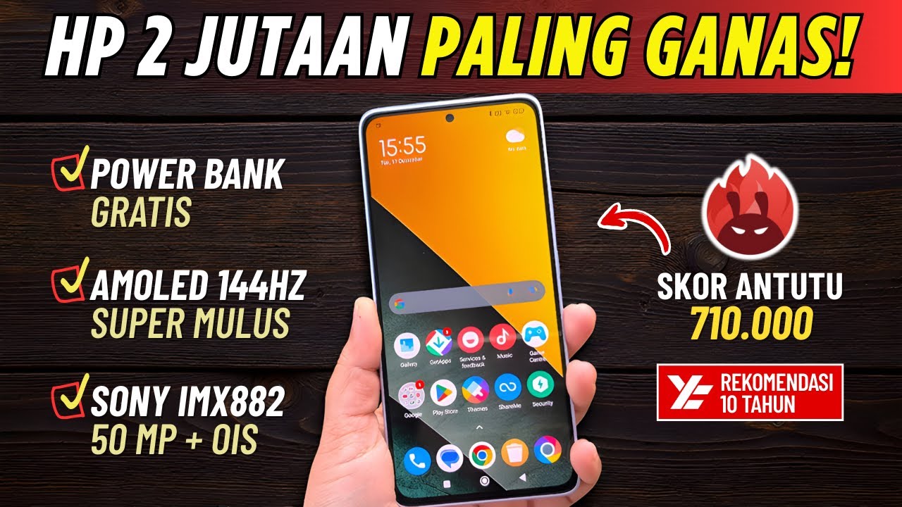 5 Rekomendasi HP 2 JUTAAN TERBAIK [2,5 - 2,9 JUTA] Januari 2026 | Dibawah 3 Juta, Spek Dewa!