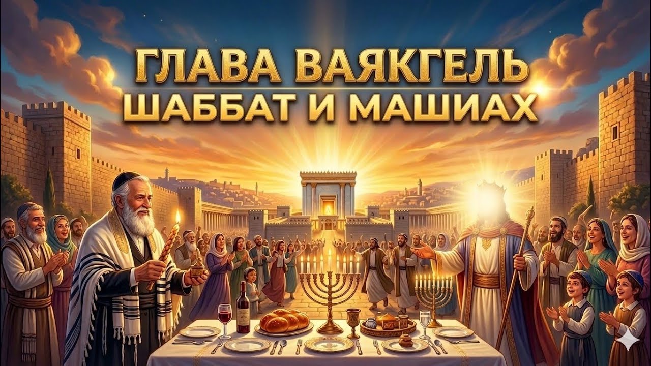 Шабат и Машиах. Глава Ваякгель. Шмот (Исход) 35::1-38:20. Дэрэх Эхад (Один Путь). Юрий Москаленко.