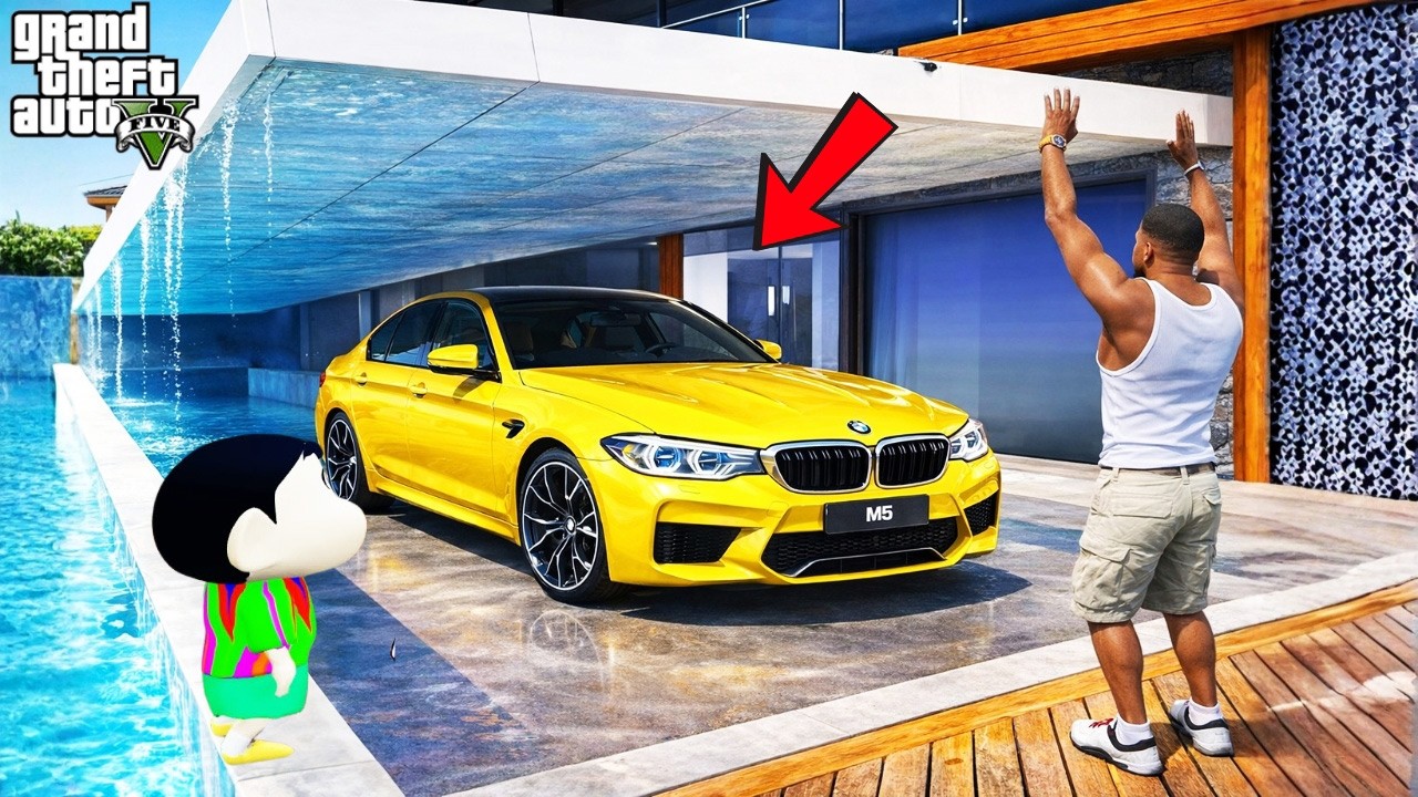 Franklin & Shinchan Discover A Hidden Luxury Car Garage In GTA 5! | GTA 5 Bangla Gameplay