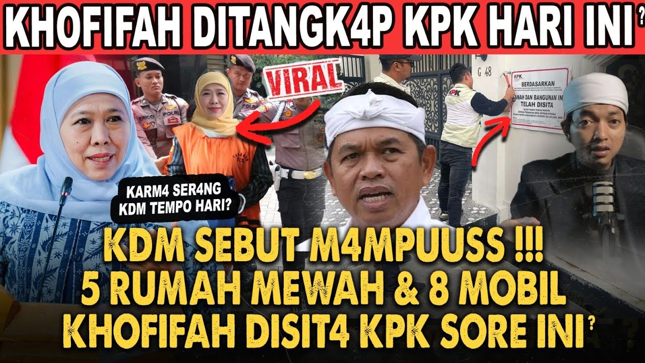 KANG DEDI MULYADI DESAK KPK HUKUM M4TI KHOFIFAH IMBAS KORUPSI DANA HIBAH?! KDM GAK ADA DAMAI!! 