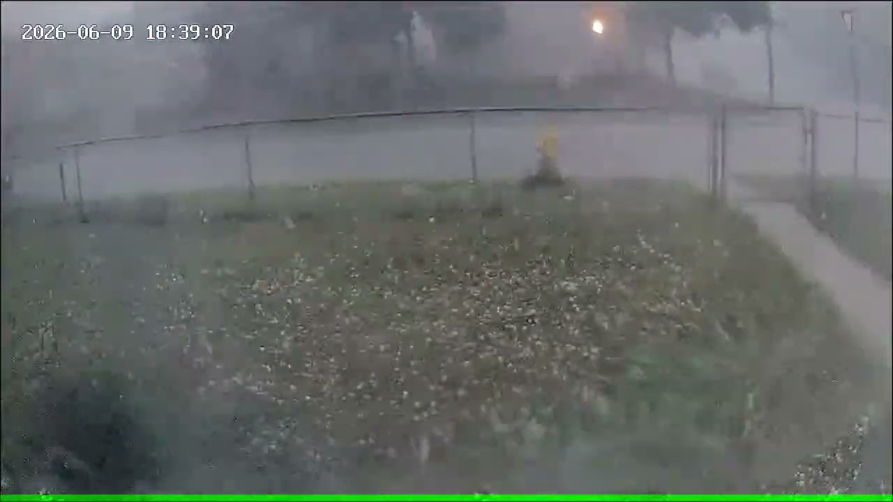 Another view of the Damaging Hail Storm June 9th 2026 #regina #severeweather #hail #storm 