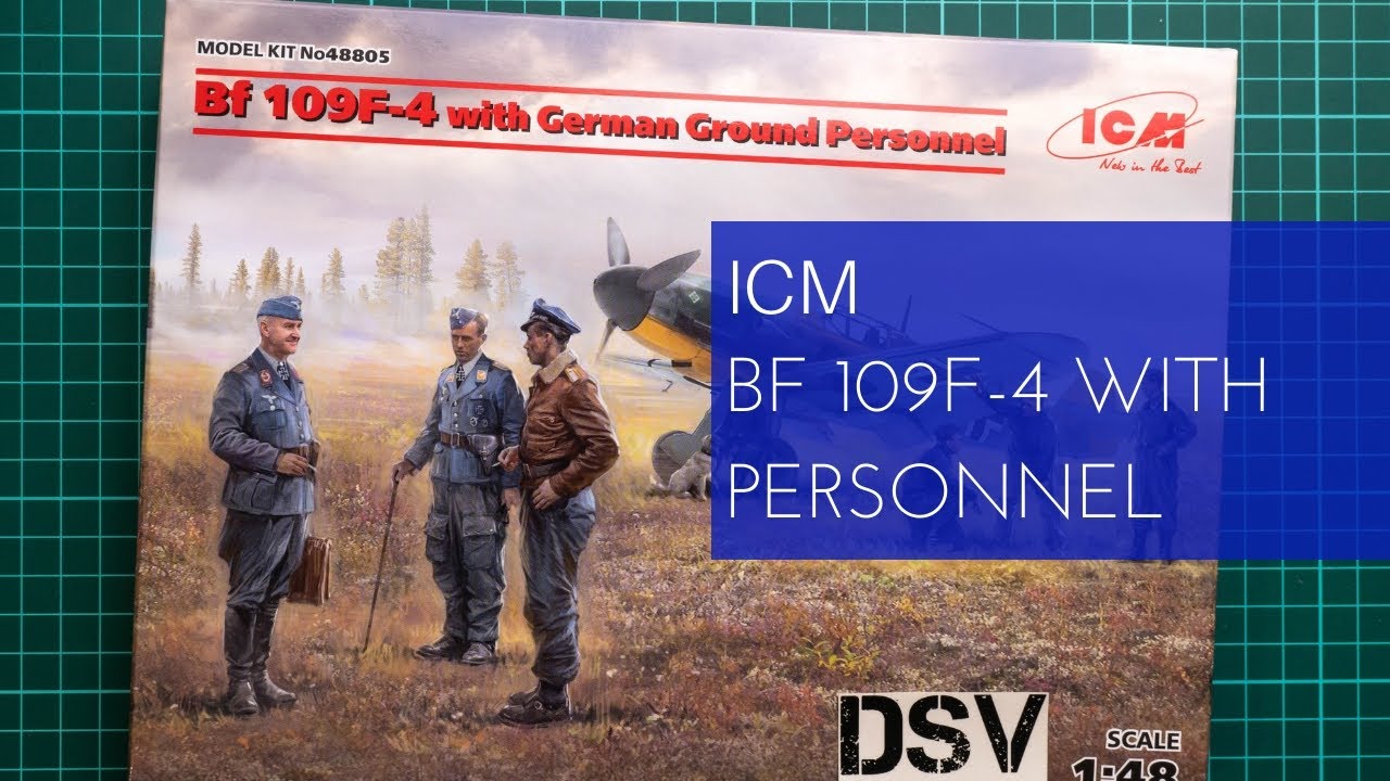 ICM 1/48 Bf 109F-4 with Ground Personnel (48805) Review