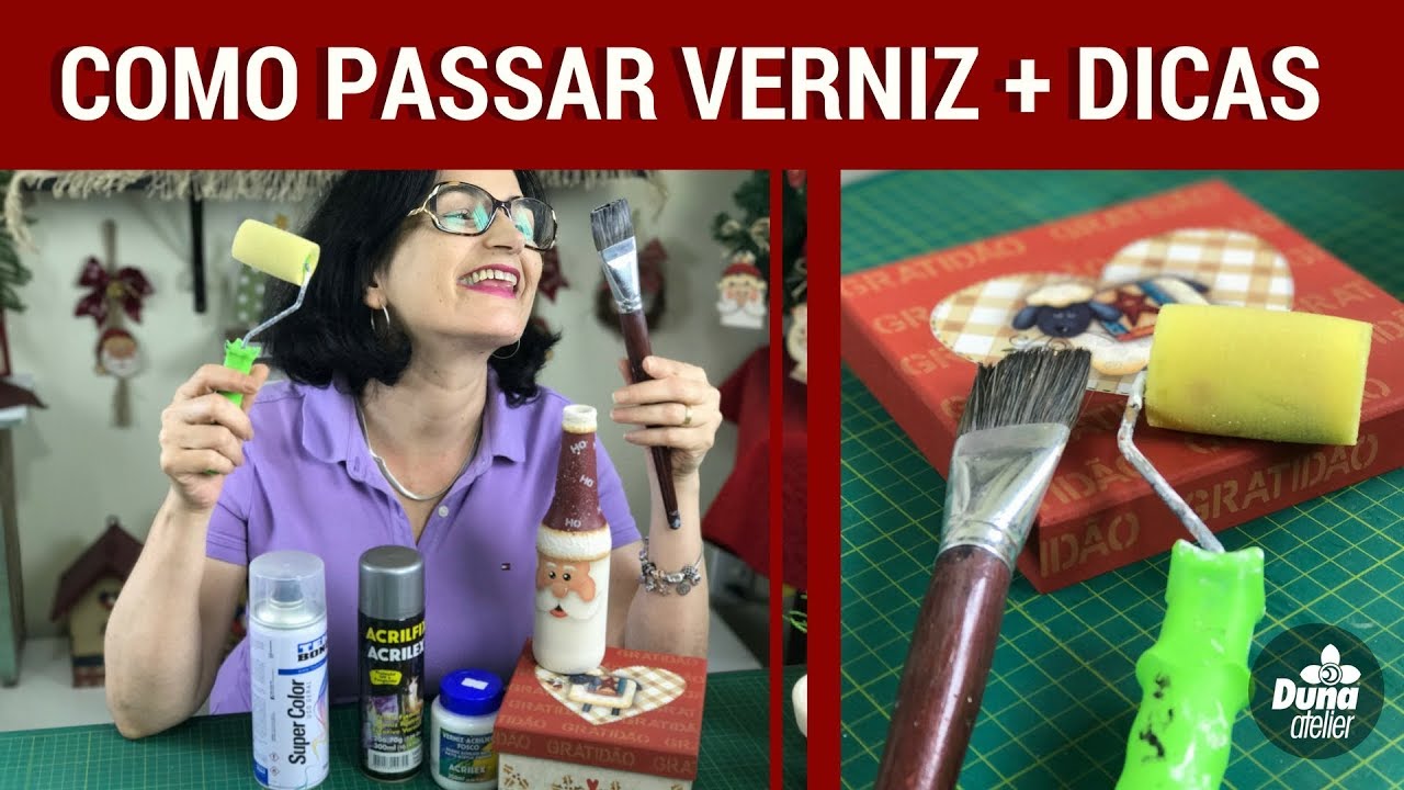 MANUAL DO VERNIZ: ACRÍLICO, FOSCO, SEMIBRILHO, BRILHOSO | Pintando Com o ❤ #76 | TÂNIA MARQUATO
