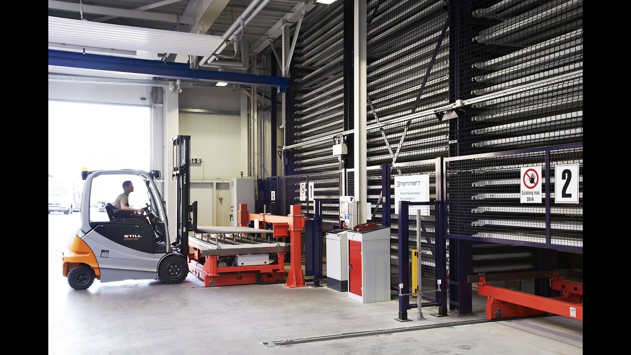 Lagersystem för automatisk sortering av plåtdelar - Remmert