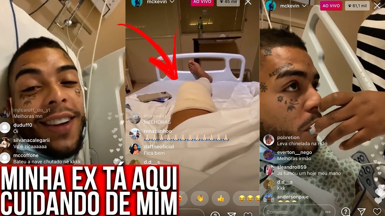 MC KEVIN FAZ LIVE NO HOSPITAL COM EX NAMORADA AO LADO