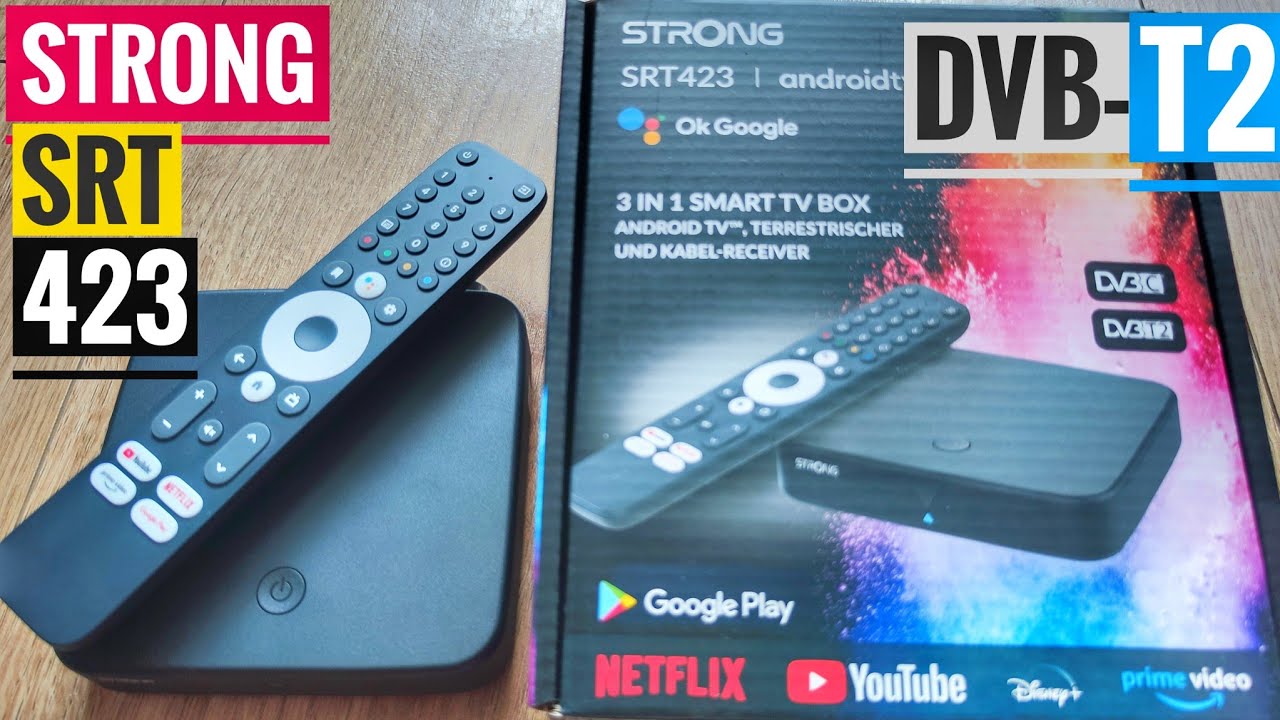 STRONG SRT423 💥 DVB-T2 DVB-C & AndroidTV Box 💥