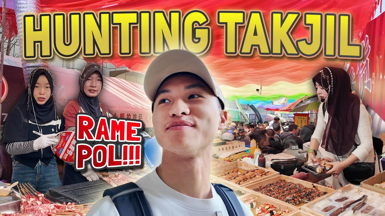 NGEWAR TAKJIL di TIONGKOK SEPENUH ini😱⁉️Jajanan Ramadan Setahun Sekali di Shadian, Yunnan🇨🇳 云南沙甸镇美食街