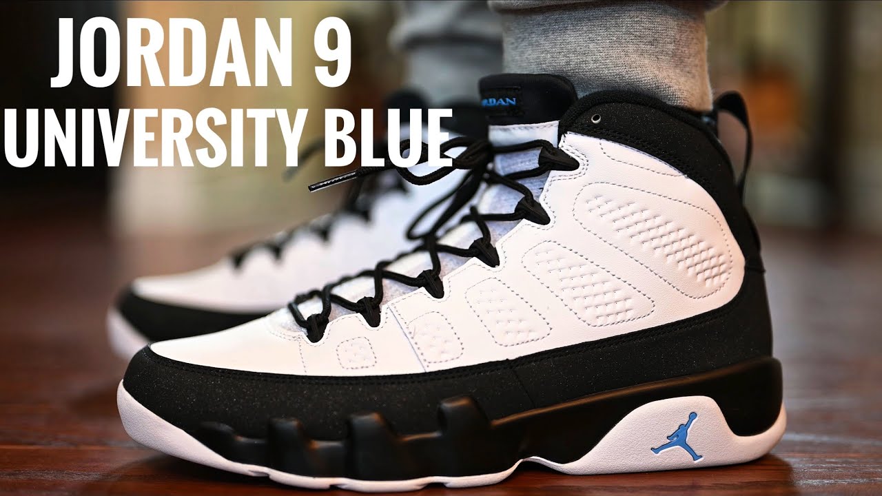 Обзор и демонстрация кроссовок Jordan 9 University Blue | Лучшие ли это Jordan 9 за всю историю?