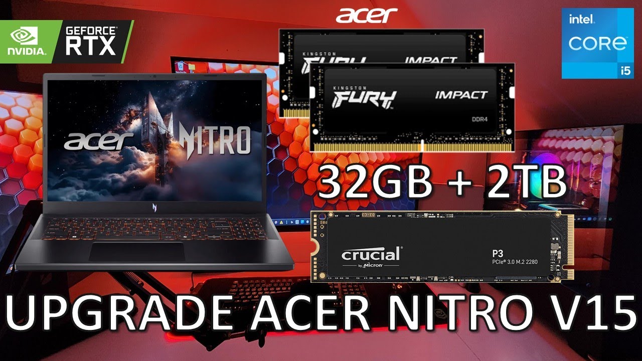 Upgrade ACER NITRO V15 [Como abrirla, aumentar RAM, almacenamiento, caracteristicas]
