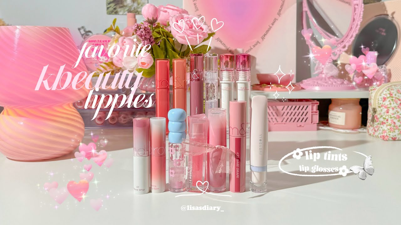 favorite kbeauty lippies 🌸 romand, clio, colorgram, peripera..