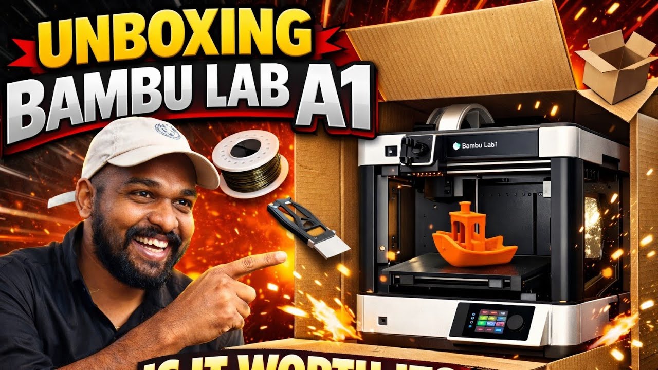 Unboxing the Bambu Lab A1: Setup, First Prints & Impressions #3dprinting #3dmodeling #youtube | SHG