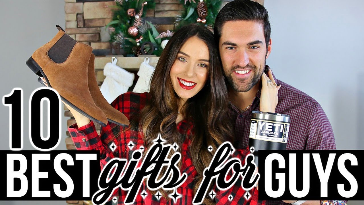 10 BEST Christmas Gifts For GUYS! *with bloopers*
