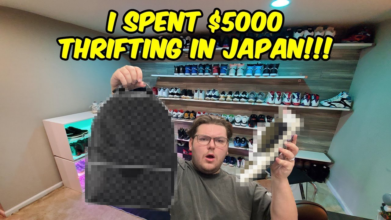 I Spent $5000 Thrifting in Japan! Full Haul (Louis Vuitton, Jordan 4s, Streetwear)