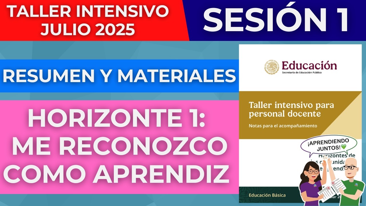RESUMEN Horizonte 1 Me reconozco como Aprendiz Taller Intensivo para Personal Docente Julio 2025
