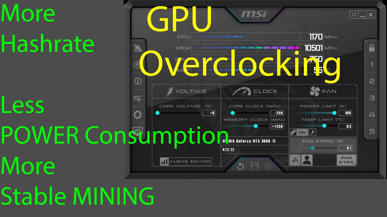 How to Overclock the GPU for Mining? Overclocking Basics, tips for better mining process!